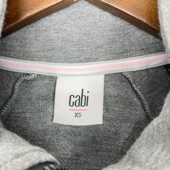 Cabi #3732 | Gray Pivot Double Zipper Thumb Holes High-Low Stretch Jacket - Picture 8 of 10